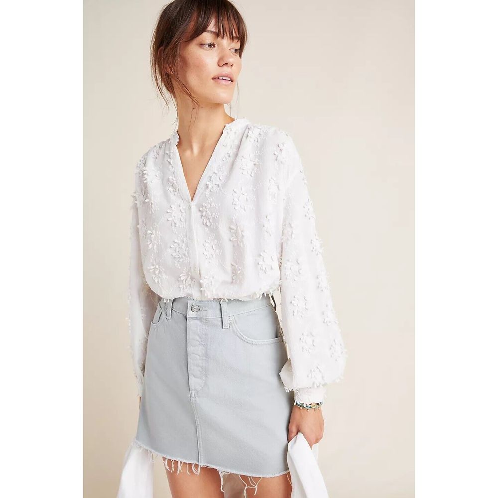 Anthropologie Seen Kept Worn Jeanette Blouse In Pink Size 4.A38 - Picture 3 of 7